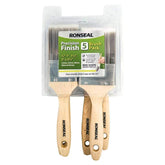 Ronseal Precision Finish Brush 5 Pack | ½", 1", 1½", 2" & 2½ | 19mm, 25mm, 40mm, 50mm & 63mm